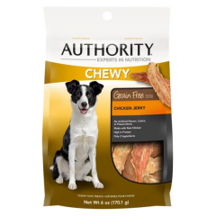 Authority® Chewy Dog Treat – Grain Free, Chicken Jerky