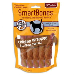 SmartBones® Chicken Wrapped Stuffed Twistz with Pork Dog Treat